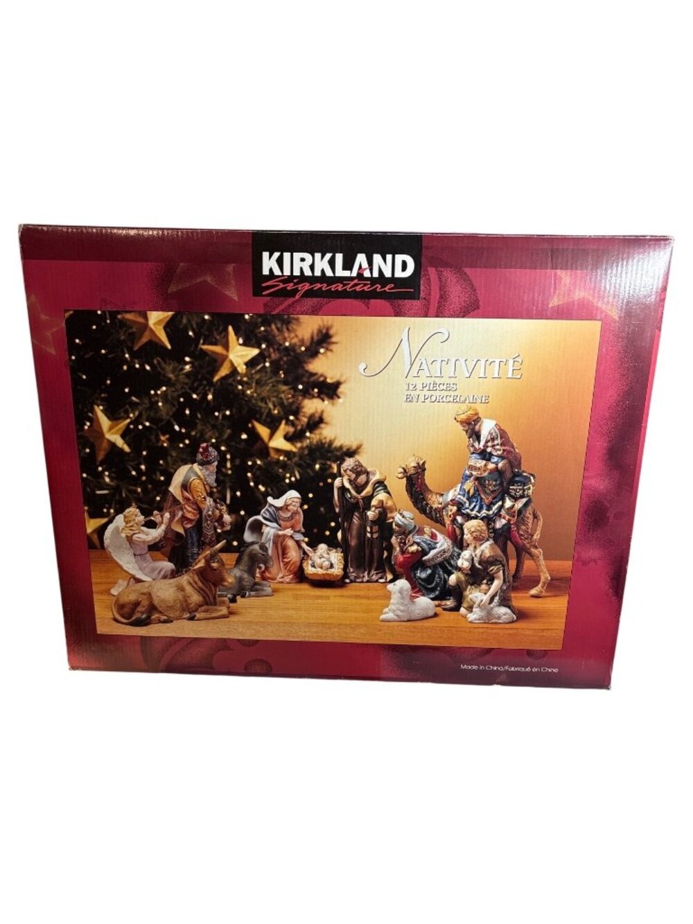 Kirkland Signature 12 Piece Porcelain Nativity Set Complete No Chips Cracks